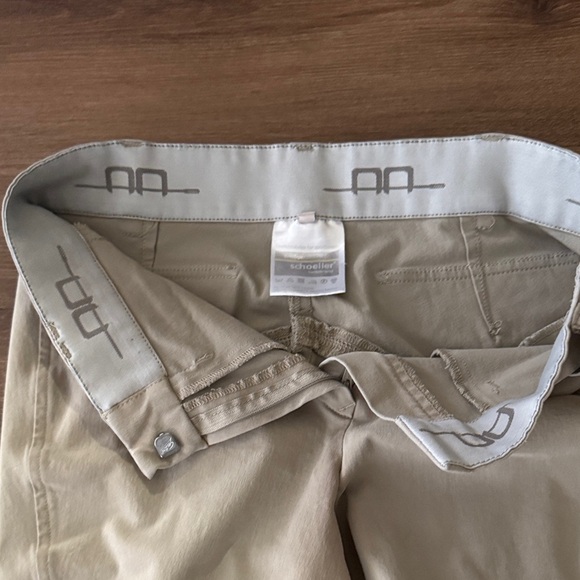 🐴 Woman's Tan AA Prestige Scholler Knee Patch Mid Rise Breeches. Size 42/26 US 🐴 - Picture 6 of 6